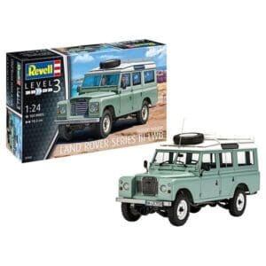 Scale model Land Rover packaging