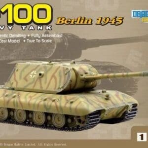 E-100 tank model in camouflage