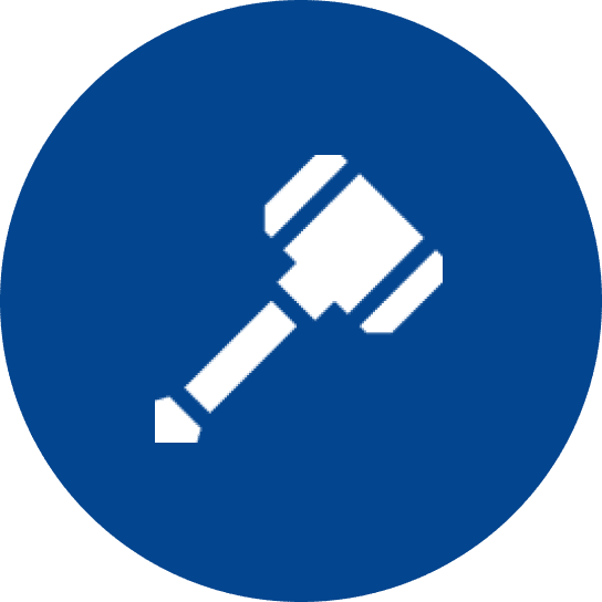 Legal gavel icon design