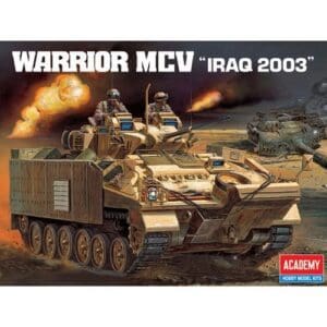 Military vehicle model kit box art