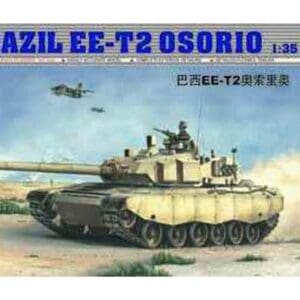 Model kit box for Brazil EE-T2 Osorio tank.