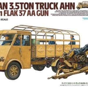 German 3.5-ton truck model with AA gun.
