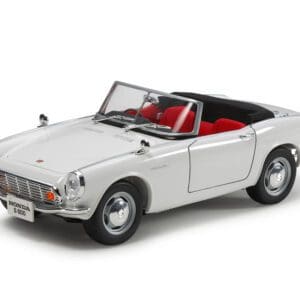 Classic white Honda S600 model car.
