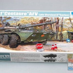 Model kit box for BT Centauro armored vehicle.