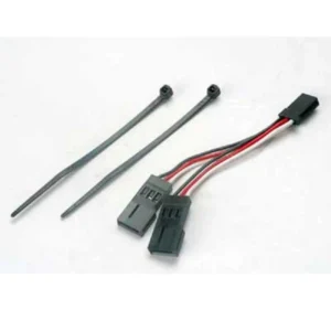 Wires and connectors with zip ties included.